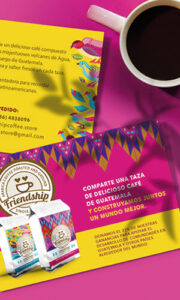 Tarjeta postal de café Friendship