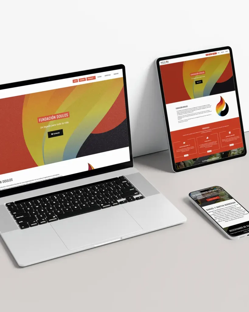 Vibrantes páginas web en Guatemala 2025 2 Responsive website mockup